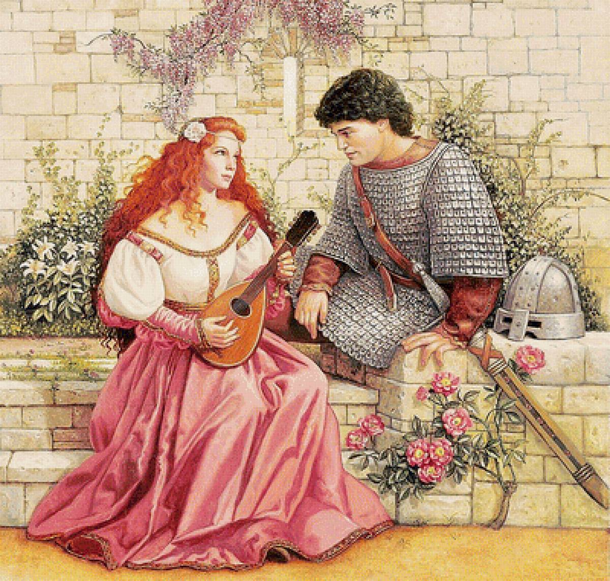 девушка и воин - предпросмотр