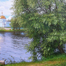 Схема вышивки «Пейзаж»