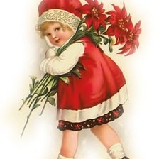 Схема вышивки «ДЕВУШКА C ЦВЕТАМИ»