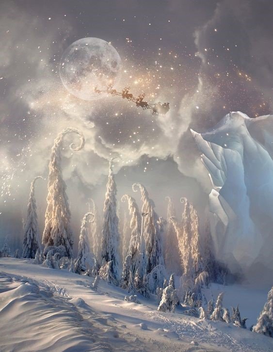 ФЕНТЕЗИ - фентези. зимний пейзаж - оригинал