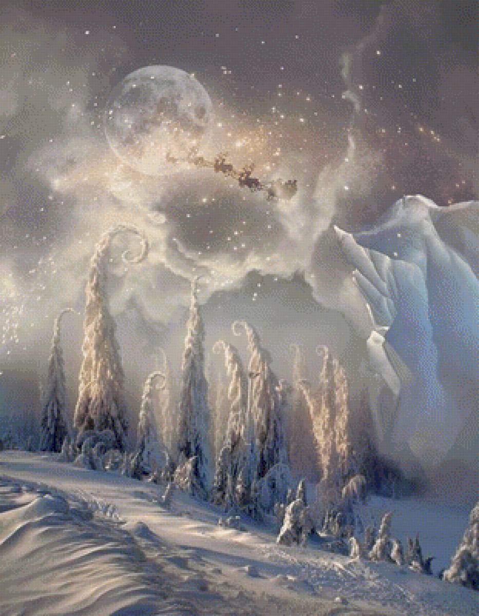 ФЕНТЕЗИ - фентези. зимний пейзаж - предпросмотр