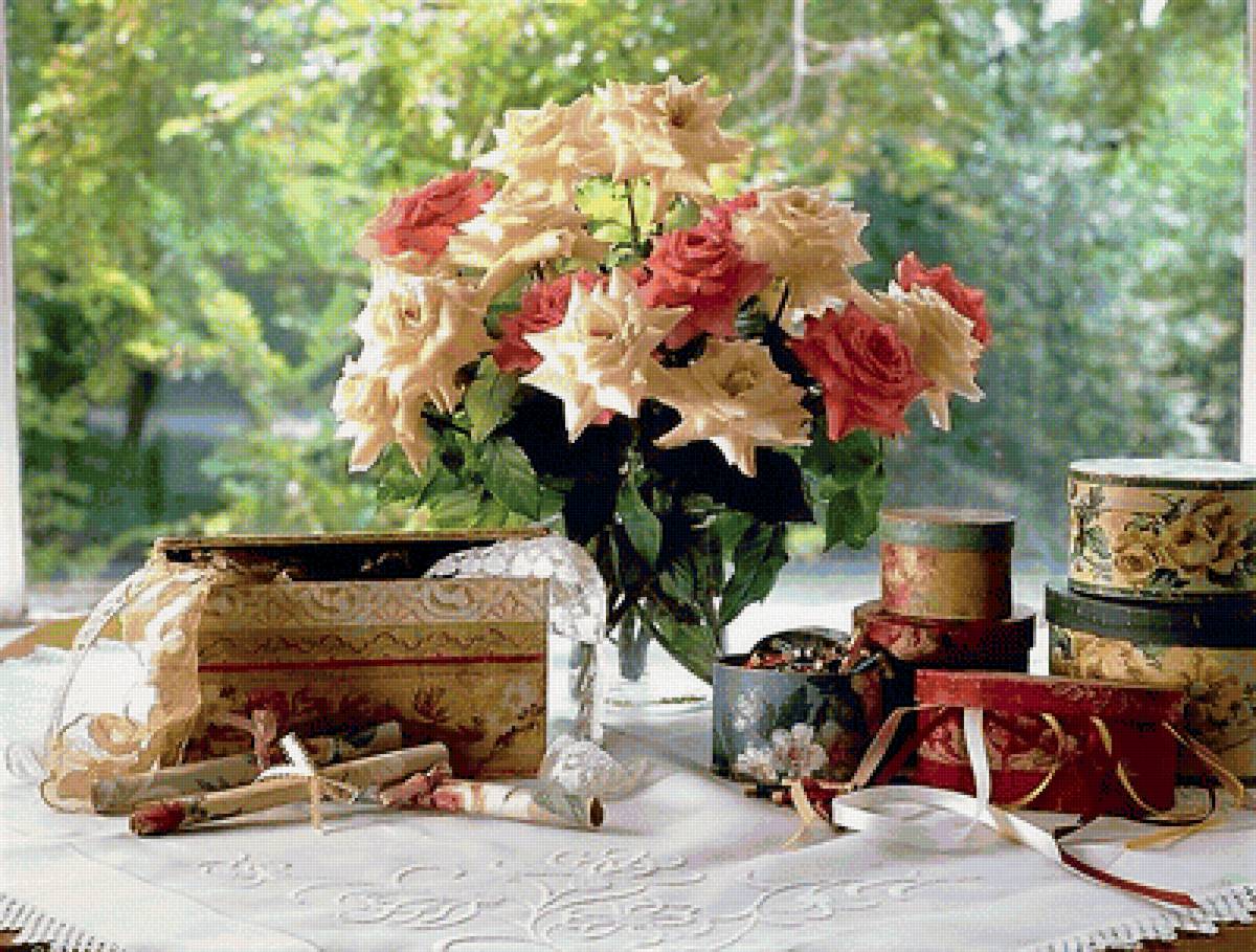 цветы и рукоделие - цветы, фото, натюрморт - предпросмотр