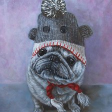 Схема вышивки «собака»