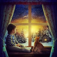 Схема вышивки «окно»