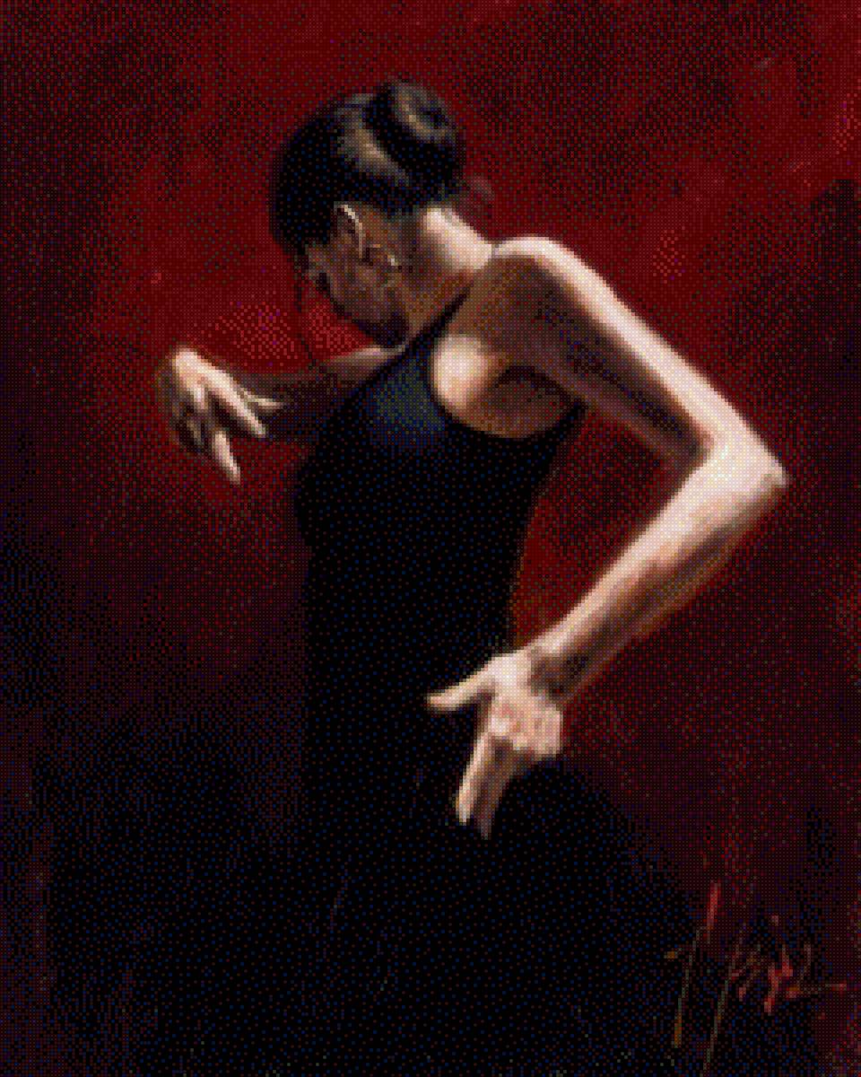 Фабиан Перез - танцовщица, танец, девушка, танго - предпросмотр