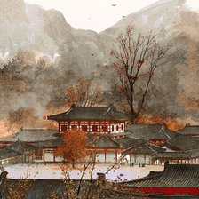 Схема вышивки «Japanese pagoda»