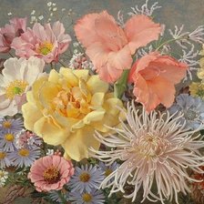 Схема вышивки «КОМПОЗИЦИЯ С ЦВЕТАМИ»