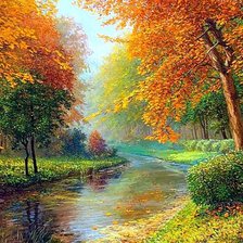 Схема вышивки «осенняя природа»