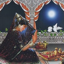 Схема вышивки «Восточная красавица»