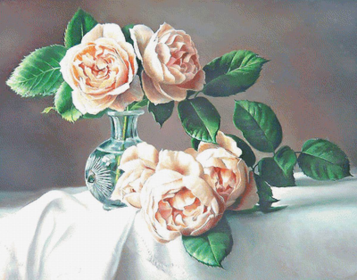 Серия "Розы". - букет, флора, цветы, розы - предпросмотр