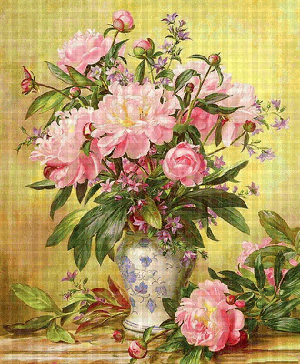 Серия "Пионы" - цветы, букет, пионы, флора - предпросмотр