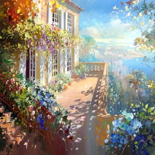 Схема вышивки «Приморский пейзаж»