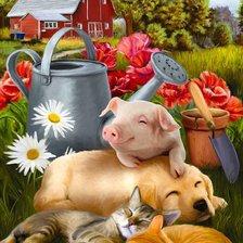 Схема вышивки «животные»