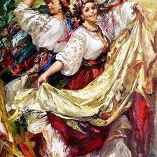 Схема вышивки «Танец»