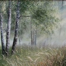 Схема вышивки «УТРО В ЛЕСУ»