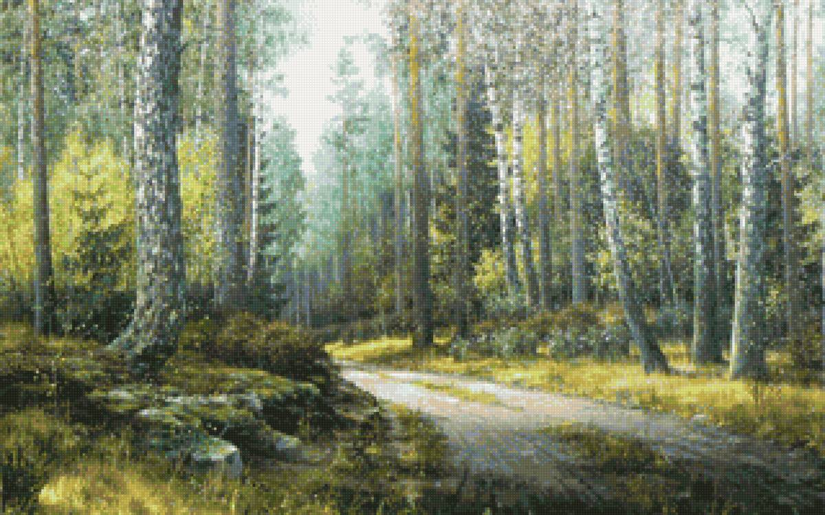 Худ. Анищенко - природа, лес, пейзаж лето - предпросмотр