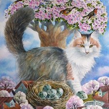 Схема вышивки «весна»