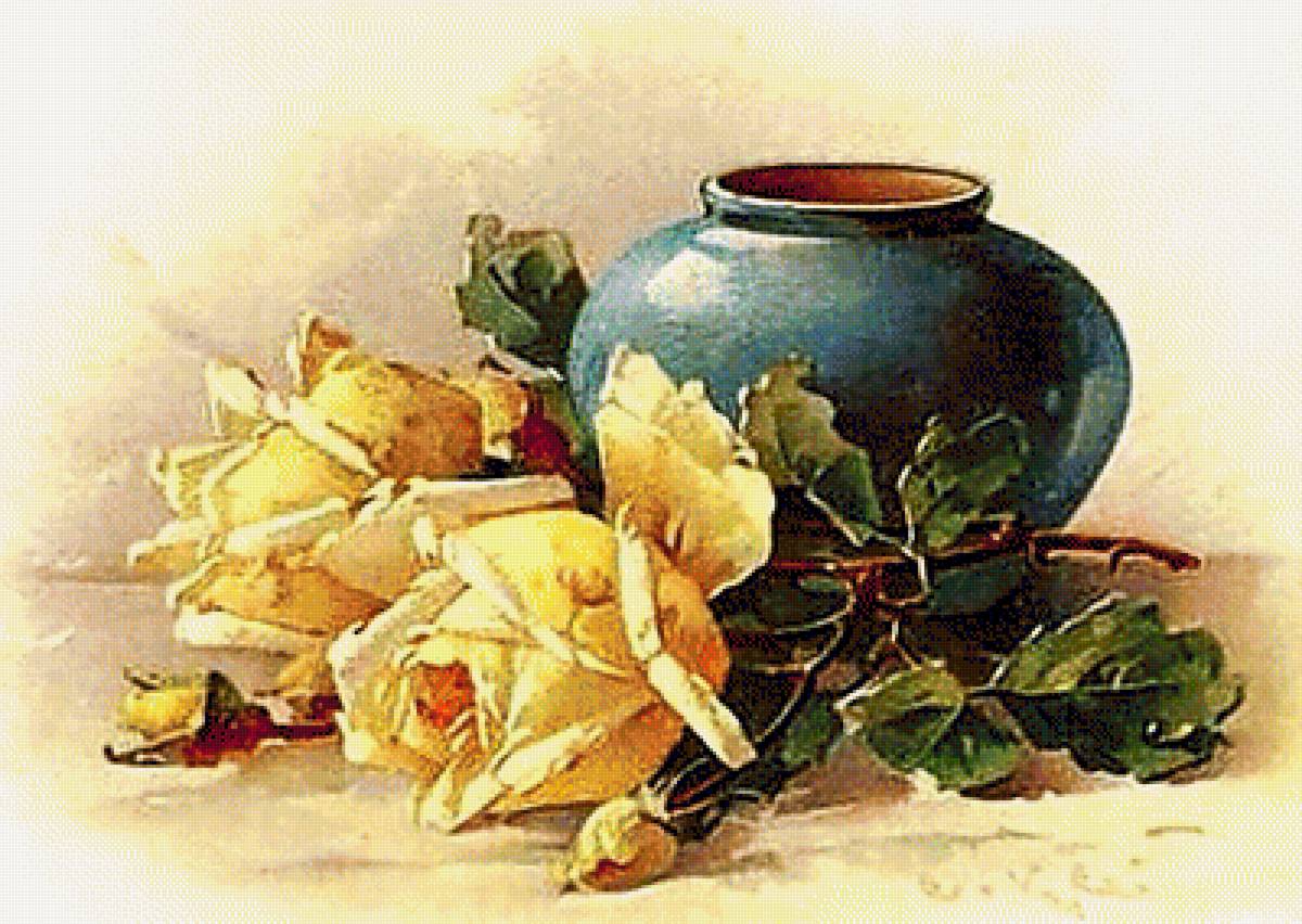 Натюрморт. - натюрморт, живопись., цветы - предпросмотр