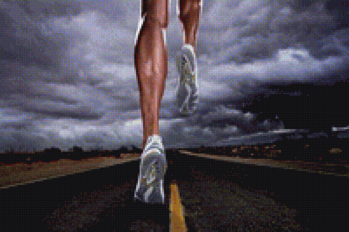 НОГИ  БЕГУНА - бегун., спорт - предпросмотр