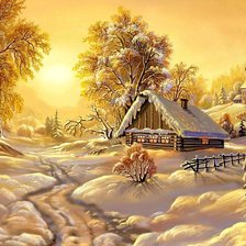 Схема вышивки «пейзаж»