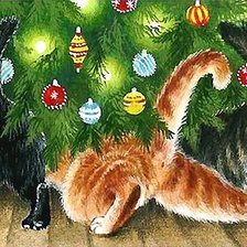 Схема вышивки «котята»