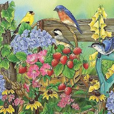 Схема вышивки «птицы»