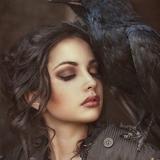 Схема вышивки «Девушка»