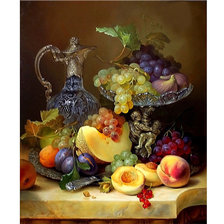 Схема вышивки «графин с фруктами»