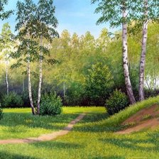 Схема вышивки «пейзаж»