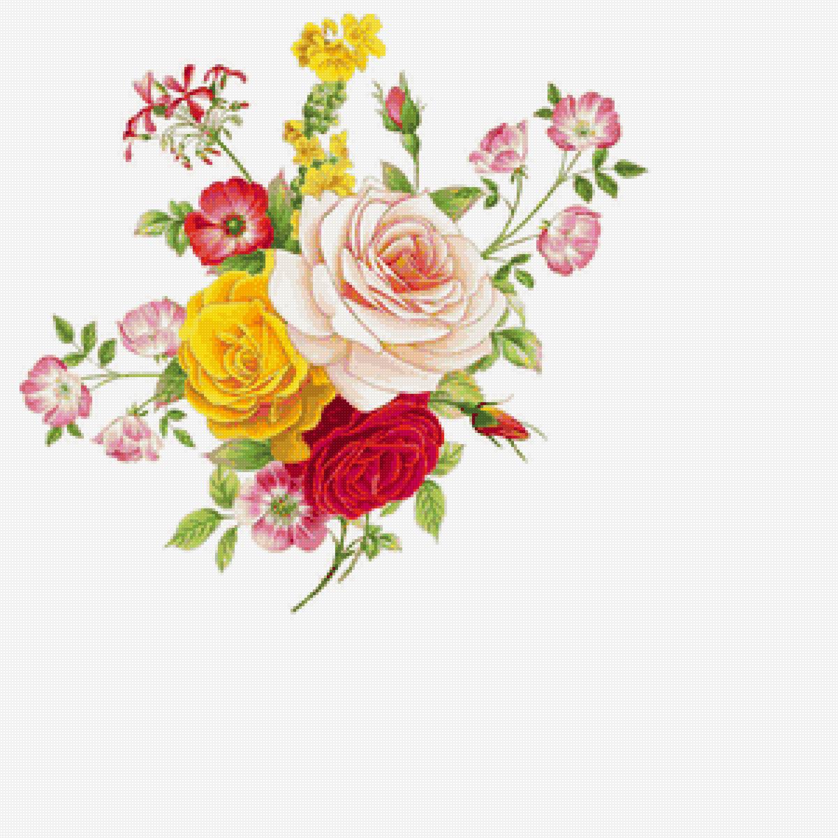 Для подушки - узор, цветы, розы - предпросмотр