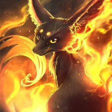 Схема вышивки «огненный лис»