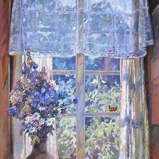 Схема вышивки «сирень»