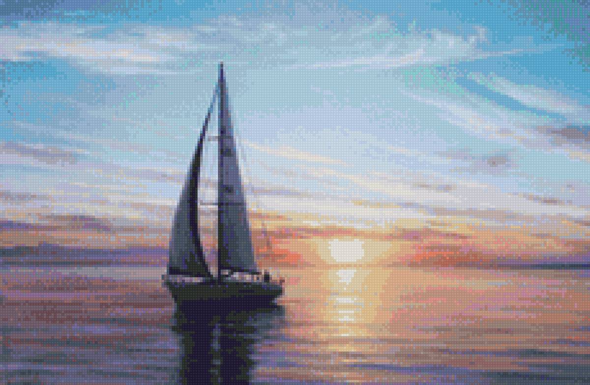 №1827276 - море, пейзаж, парусник - предпросмотр