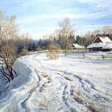 Схема вышивки «Худ. Басов. Мартовский день.»