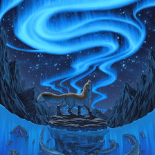 Схема вышивки «Лис и звезды»