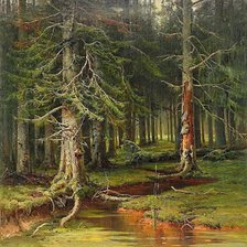 Схема вышивки «лесная глушь»