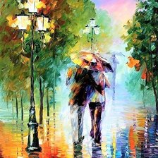 Схема вышивки «в парке осенью»