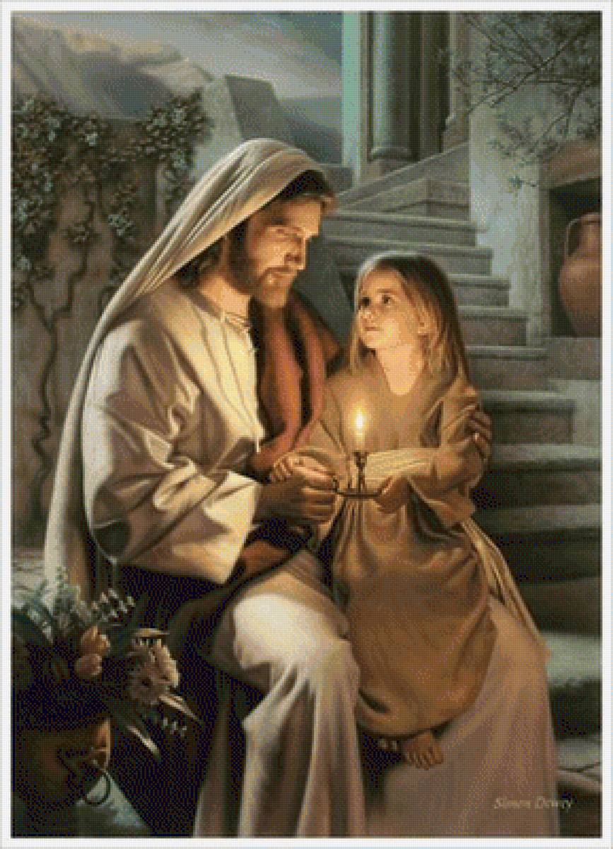 ісус з свічкою - предпросмотр