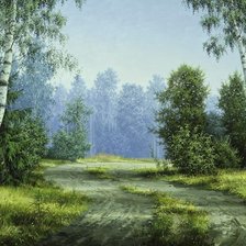 Схема вышивки «пейзаж»