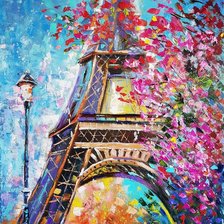Схема вышивки «Париж весной»