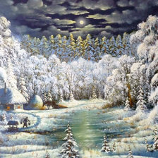 Худ. Марков ЛУННАЯ НОЧЬ