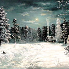 Схема вышивки «Ночь перед Рождеством»