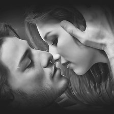 Схема вышивки «Он и она»