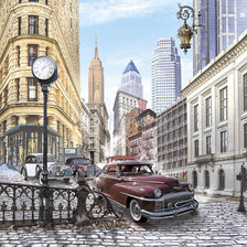 Схема вышивки «Америка 50-е годы»