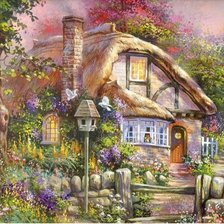 Схема вышивки «Домик»