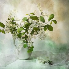 Схема вышивки «Черёмуха нотюрморт»