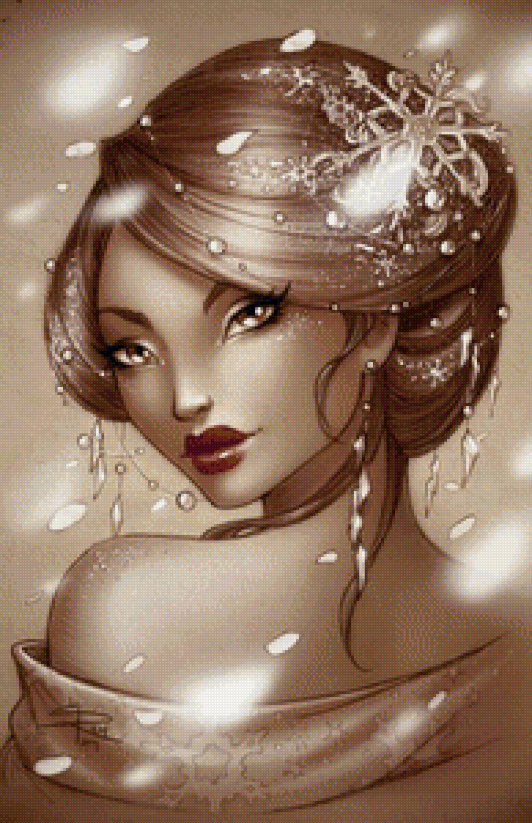 Гейша - зима. - гейша - зима, очарование востока 3 - предпросмотр