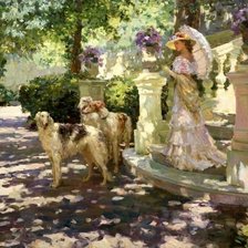 Схема вышивки «Прогулка в саду»