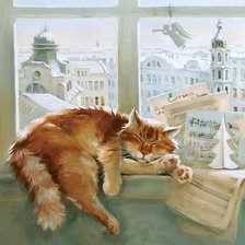 Схема вышивки «Рыжий соня»