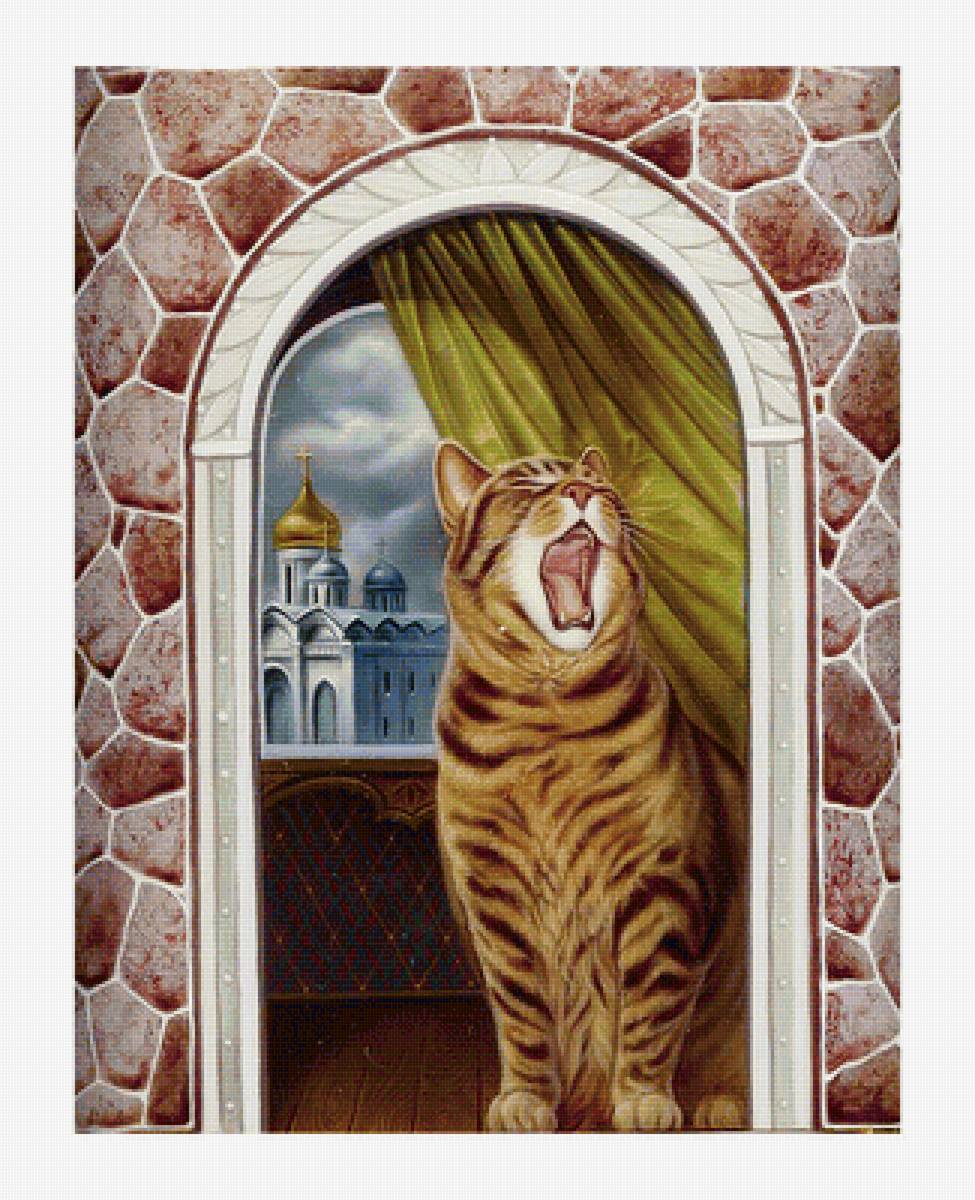 Серия "Коты". Поющий кот - коты, животные - предпросмотр